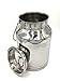 15 Qt Milk Can Tote, Stainless Steel with Lid and Handle 4 Gallon