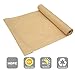 Shatex 90% Sun Shade Fabric, 8x16ft Sun-Block Net Mesh Shade with Clips for Pergola Cover Porch Vertical Screen, Beige