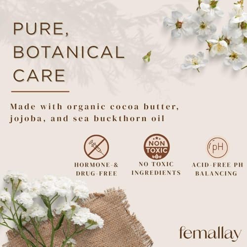 Image of Femallay Organic Vaginal Melts - Coconut - Moisturizes and Refreshes - 14 Count + Applicator | Feminine Moisturizing Support for Gentle Daily Vaginal Hydration & Comfort, with Natural Ingredients that Sooth and Refresh