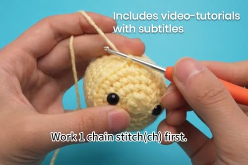 Artnova Amigurumi Dinosaurier Häkelset für Anfänger – Komplettset mit Anleitung (evtl. nicht deutsch) – Bild 5