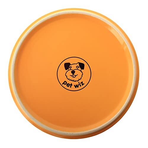 Keramik-Napf mit Bambus-Ständer für Hunde und Katzen, erhöhter Napf für eine bequeme Position beim Fressen und Trinken, Optionen, Fassungsvermögen 850 ml (grau)