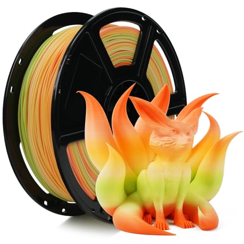 Image of FLASHFORGE Rapid PLA Gradient Filament 1.75mm Rainbow Corals, Transform Colors Smoothly & Fast, High Speed PLA 3D Printer Filament, Experience Exceptional Performance with 500mm /s Fast Printing