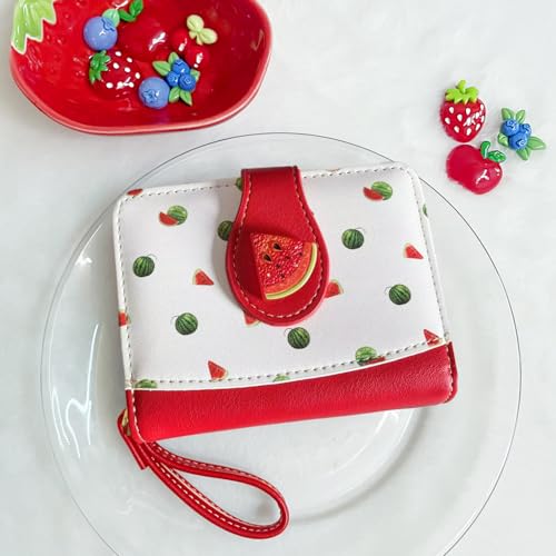 Image of Sunwel Fashion Girls Cutest Prints Wallet Card Slots Small Wallet with Zipper Coin Pouch Wallet for Women