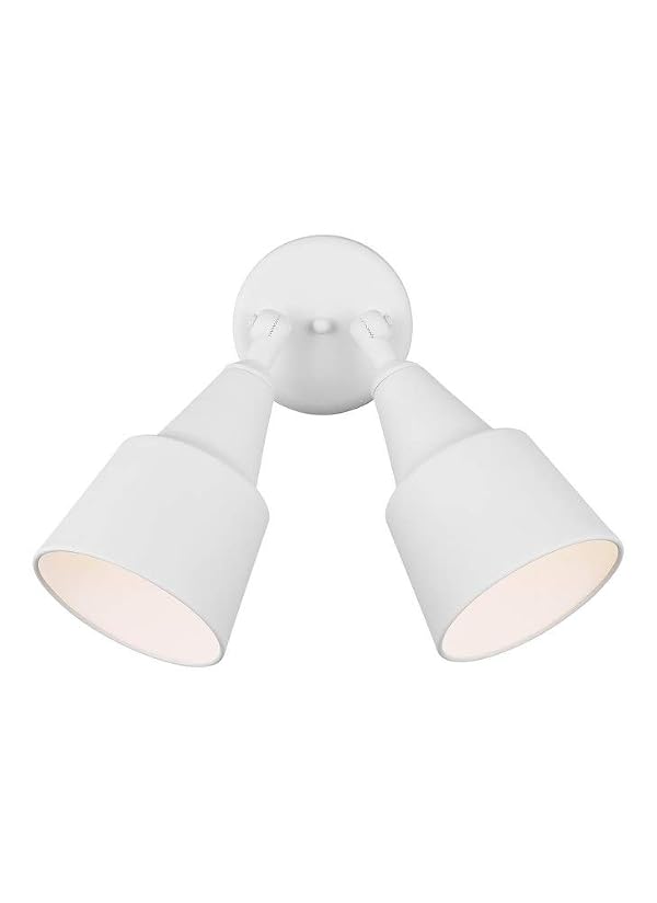 Generation Lighting 2-Light 12.5-Inch Adjustable Flood Light in White by Generation Lighting - Used condition - US$54.54