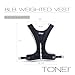 Tone Fitness 8lb Weighted Vest, Black