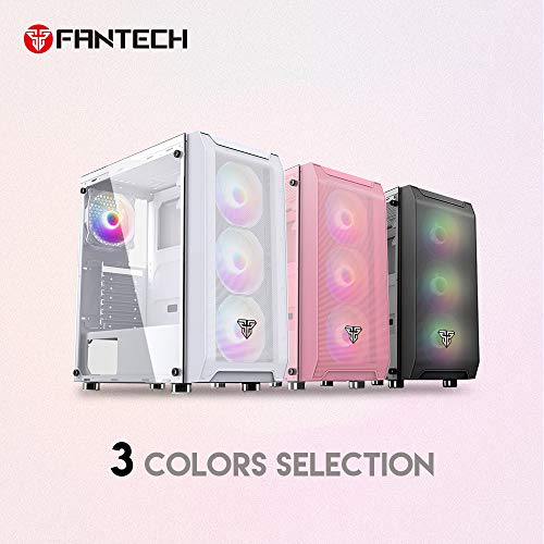 image for Fantech PC Gaming Computer Desktop Case Tempered Glass Side Panel ATX 
