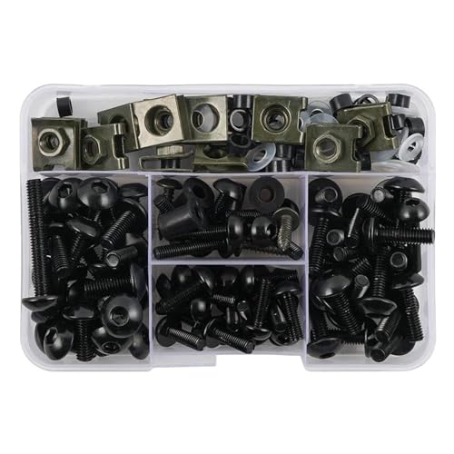 Vis de carénage moto dorées haute résistance avec kit d'écrous pour FZ6 FZ1 XJ6