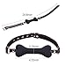 My Bondage Store Bite Down Dog Bone Silicone Mouth Gag Adjustable Breathable Sex Toy Restraints Fetish SM Canine BDSM Black 1.0 Count