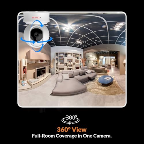 CP PLUS 3MP Resolution Smart Wi-fi CCTV Home Security Camera | 360° View | Motion Tracking | 2-Way Talk | Cloud & SD Card Support | CTC Cyber Secure Tech | 15M Night Vision | CP-E31Q 5 41THx2 Y8pL