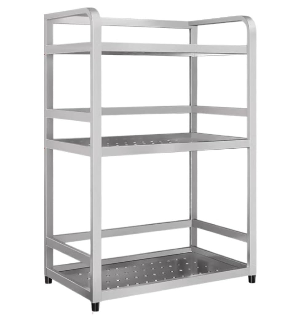 HADECOLL Spice Rack Countertop 304 Stainless Steel Seasoning Organizer Shelf Spice Rack Kitchen Storage Kitchen Organiser,42cm