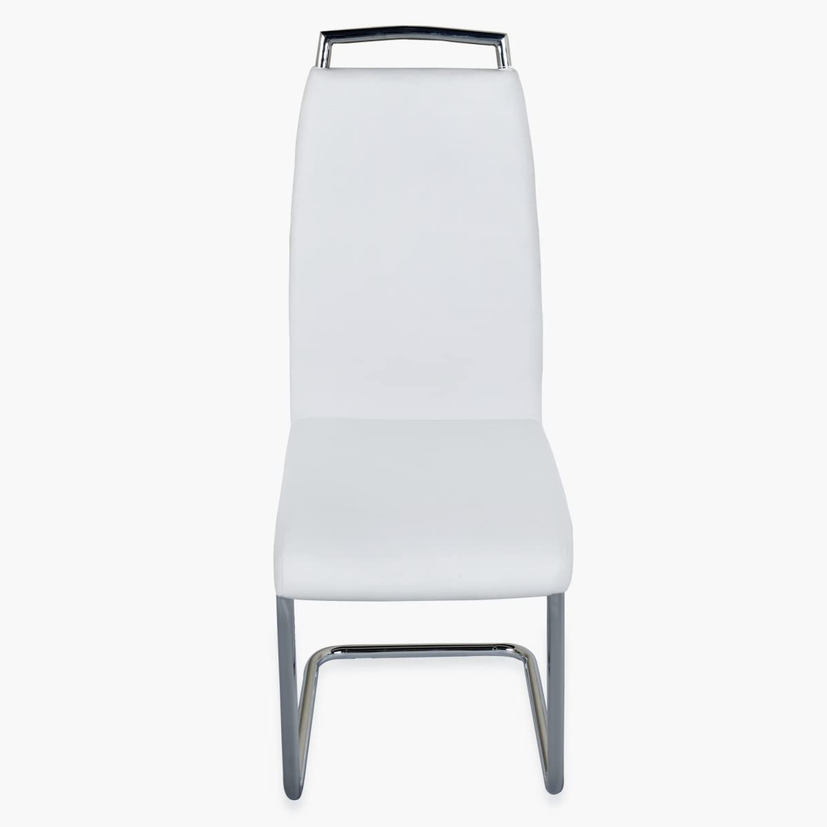 Home Centre Alaska Set of 2 Faux Leather Dining Chairs - White