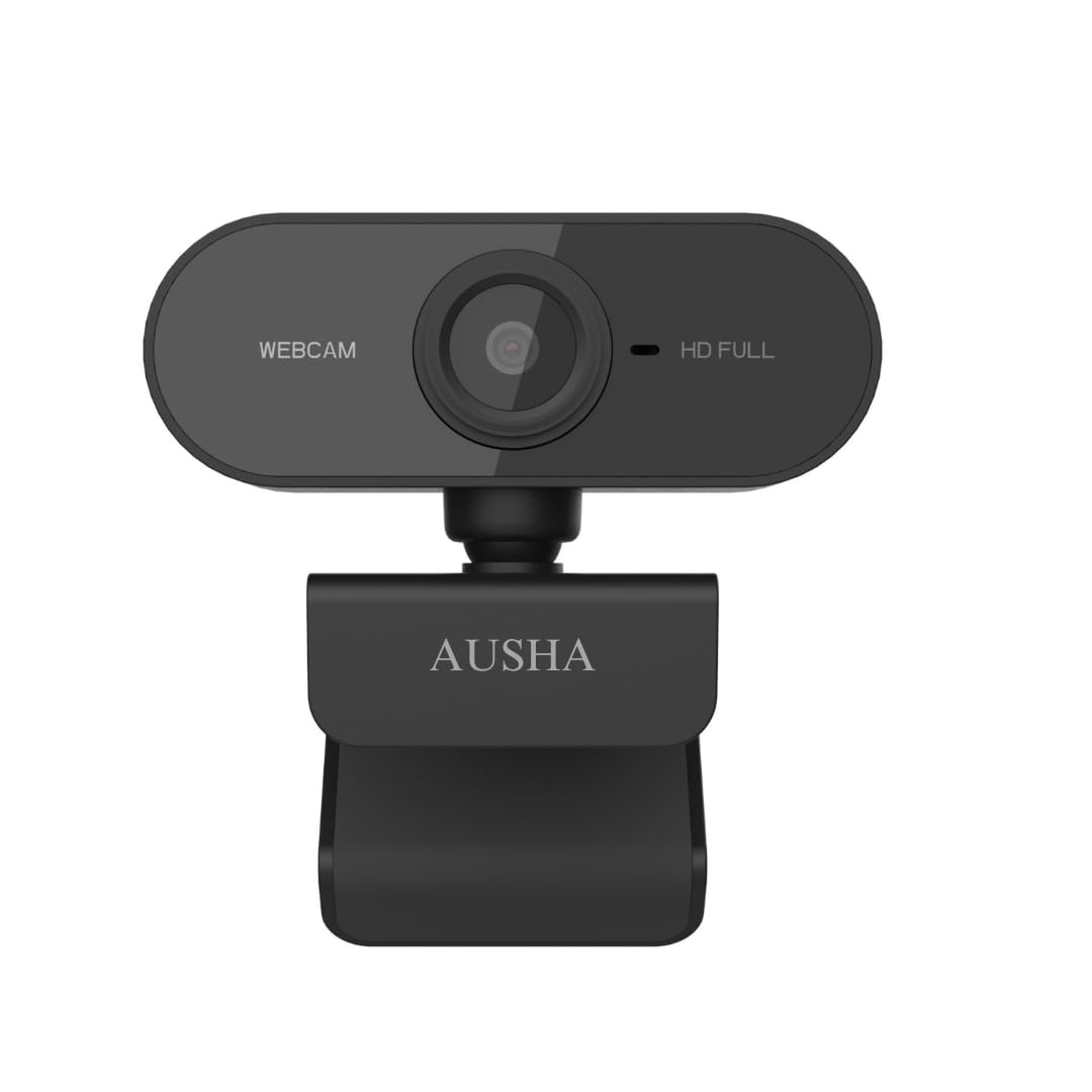 AUSHA® Full HD Web Camera, USB PC Laptop/Desktop Camera with Microphone, 110° Widescreen, Pro Streaming Webcam for Recording, Calling, Conferencing, Gaming-image-43