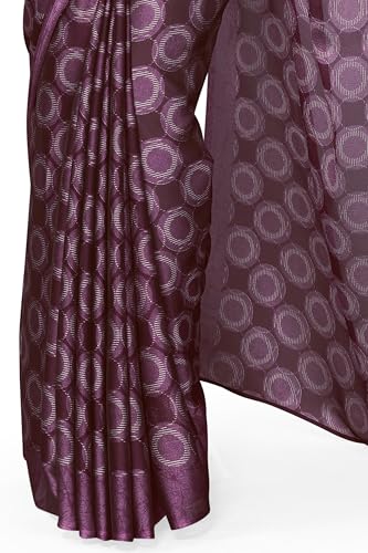 Image of MIRCHI FASHION Women Saree Chiffon Flower Print | Breathable Lightweight Sari for Office and Daily Use with Unstitched Blouse Piece (Available in 30 Styles)