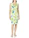 Caribbean Joe Women's Petite Printed Sleeveless Dress in Floral Hibiscus Print