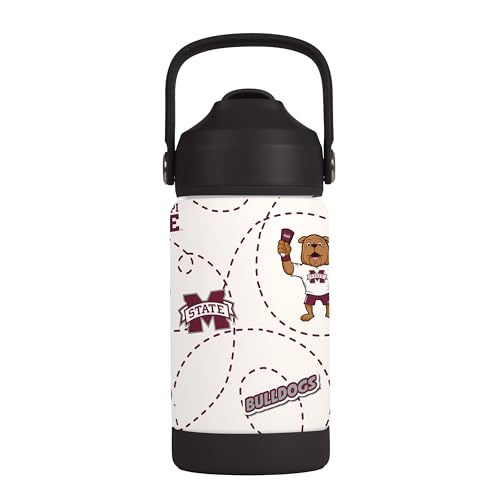 Image of Logo Brands NCAA Mascot Stainless-Steel Kids Bottle -Soft Silicone Mouthpiece, Easy To Carry, Kid-Friendly Design- Great For School & On-The-Go