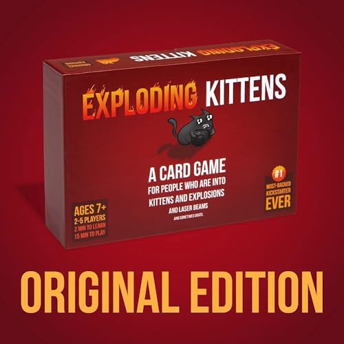 Image of Volcano Small Pack Kitty Board Game for 2 to 5 Players, Ages 7+, 56 Playing Cards, 15 Minutes to Play