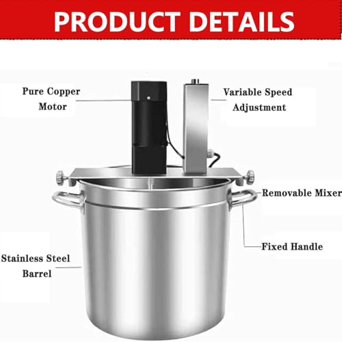 Batidora eléctrica comercial para salsas y productos lácteos - 20L/25L/40L, agitador automático para cocinar, pasta de chocolate, equipo de mezcla de alta resistencia para restaurantes y panaderías.