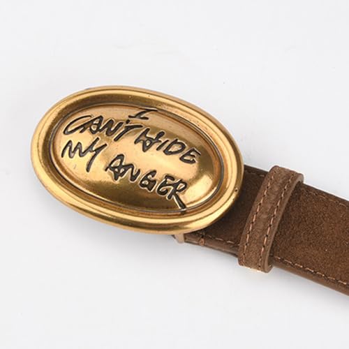 Waist Belt With Oval Letter Buckle Jeans Pants Leather Belt For Women Popular Waistband Waist Decorative Accessories4