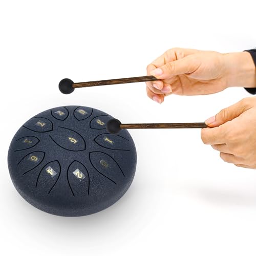 Batería de lengua de acero carbono 6 pulgadas 11 tonos azul miniatura 4