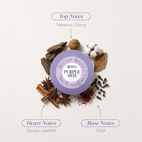 Image of ARCa Purple Oud Solid Perfume for Women | Alcohol Free Solid Perfume for Women | Perfume for Girls | Travel Friendly & Pocket Friendly Fragrance | Gift for Her