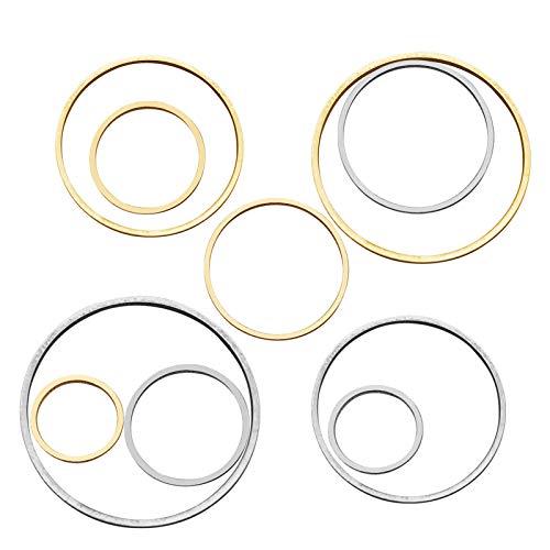 100Pcs Round Earring Beading Hoop Rings