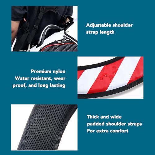 Alça de Saco de Clube, Alça de Mochila de Saco de Clube Náilon Ajustável Resistente à água Acolchoad