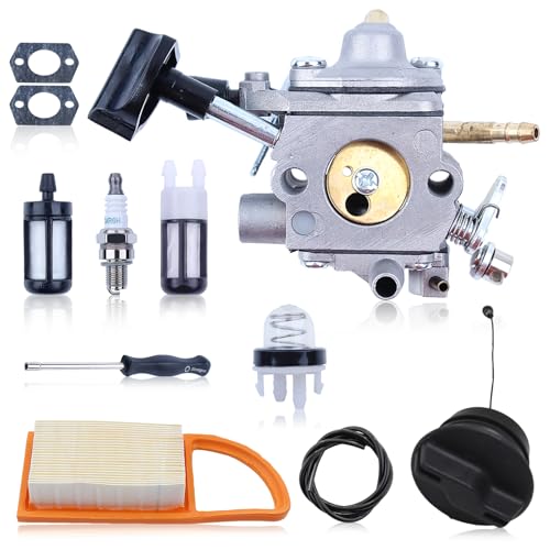 Mtanlo Vergaser Set für Stihl Br500 Br550 Br600, mit Luftfilter + Vergaserdichtung + Schraubendreher + Zündkerze + Schraubendreher + Ölblase, Ersatz 4282 120 0606