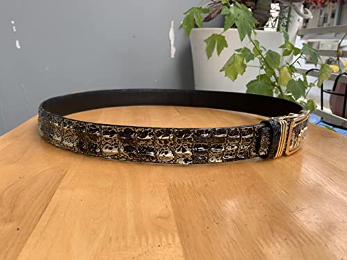 Genuine alligator natural leather belts for Men, real Natural crocodile skin Men's belt4