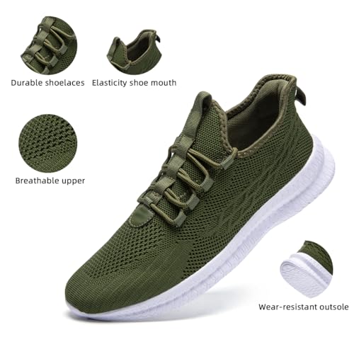 Image of Mens Slip On Walking Shoes Sneakers Running Shoes Trainers Athletic Gym Fitness Sport Shoes Non Slip Breathable Mesh Workout Fashion Breathable Comfortable