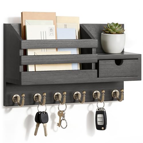 FifthQuarter Key and Mail Holder for Wall, Mail Organizer Wall