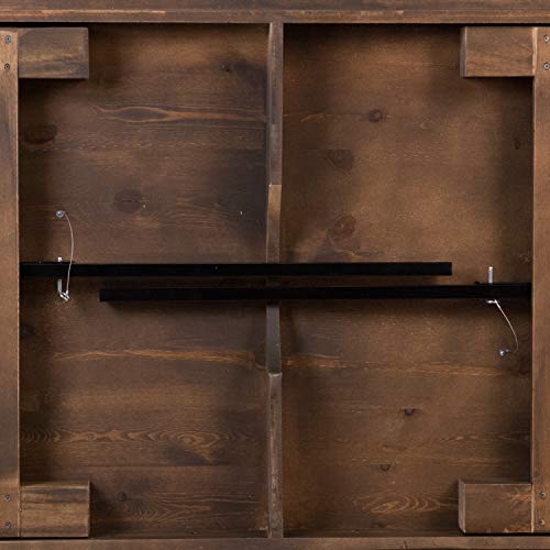 Flash Furniture Hercules Series 9' X 40" Rectangular Antique Rustic Solid Pine Folding Farm Table #TOP4