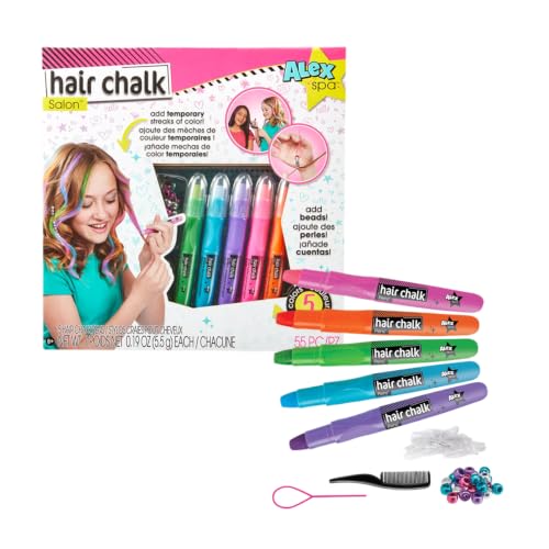 ALEX TOYS Hair Chalk Salon Kit, Washable...