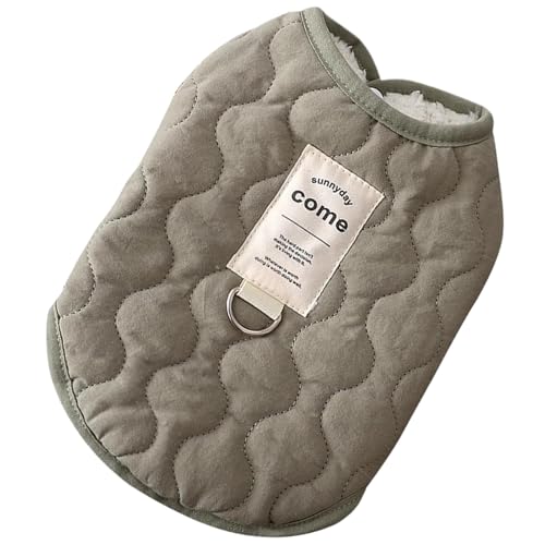 Abrigo de invierno para perros pequeños: chaleco para perros pequeños con agujero de arnés incorporado, chaqueta para clima frío para perros | Chaqueta de invierno acogedora para perros pequeños