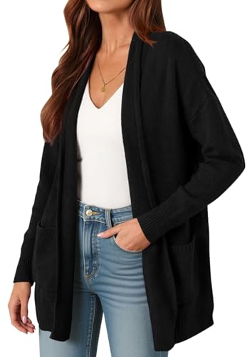 PRETTYGARDEN Women's Open Front Cardigan Long Sleeve Cozy Knit Sweaters Winter Fall Clothes 2025 Outerwear Coats2