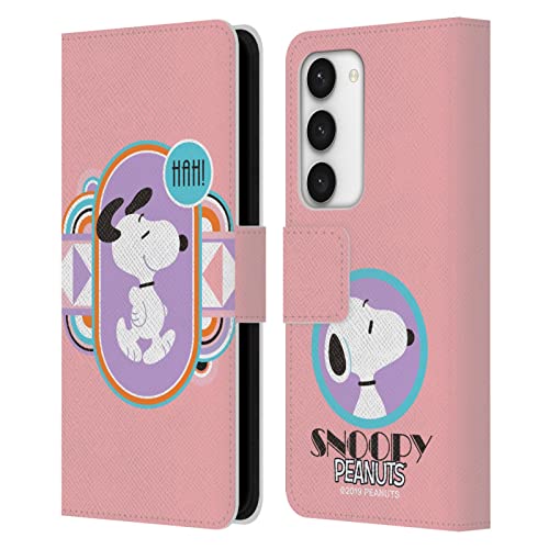 Carcasa cuero libro Snoopy Peanuts Samsung Galaxy S23 5G con soporte horizontal integrado