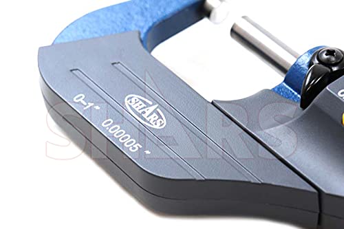 Shars 0-1"/0-25mm Solid Metal Frame Electronic Outside Micrometer 303-2463 P] by Shars - Image 2
