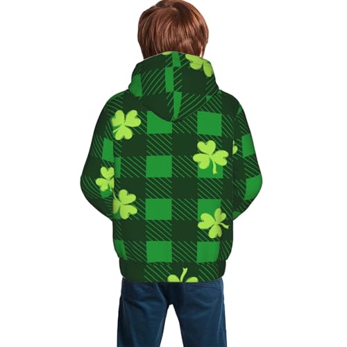 Happy St. Patrick's Day5 Kid Hoodies Boys Sweatshirts Girls Pullover with Pocket4