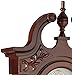 Bedford Clock Collection Grand Antique Chiming Wall Clock with Roman Numerals in a in a Cherry Oak Finish, 38