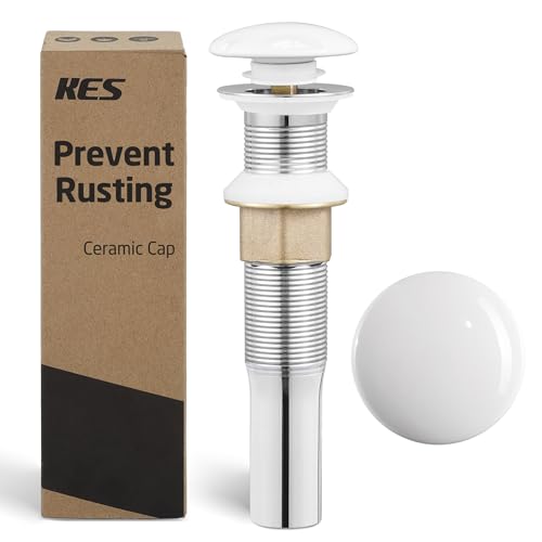 KES Bathroom Sink Drain Strainer No Overflow, Drain Stopper with