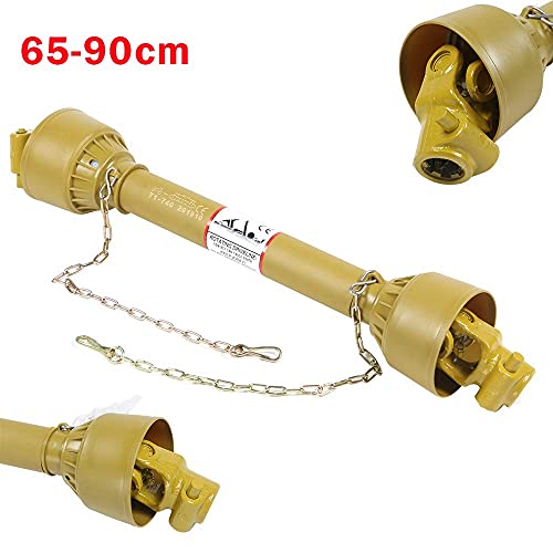 Foto von MorNon Zapfwelle Kardanwelle PTO Shaft Adjustable Cardan Shaft Tractor Drive Shaft with Protection Shaft 65-90cm for Commercial Vehicles