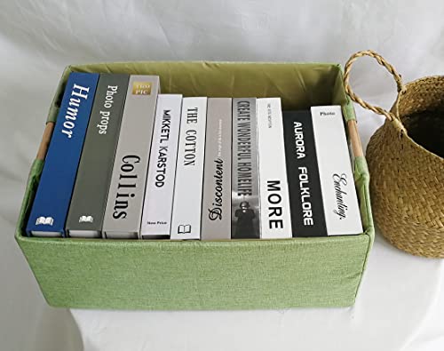 Image of Storage Bin for Shelves Rectangle Closet Baskets Foldable Box with Handles, Gray Storage Bins, Storage Boxes for Home Office Car Dormroom