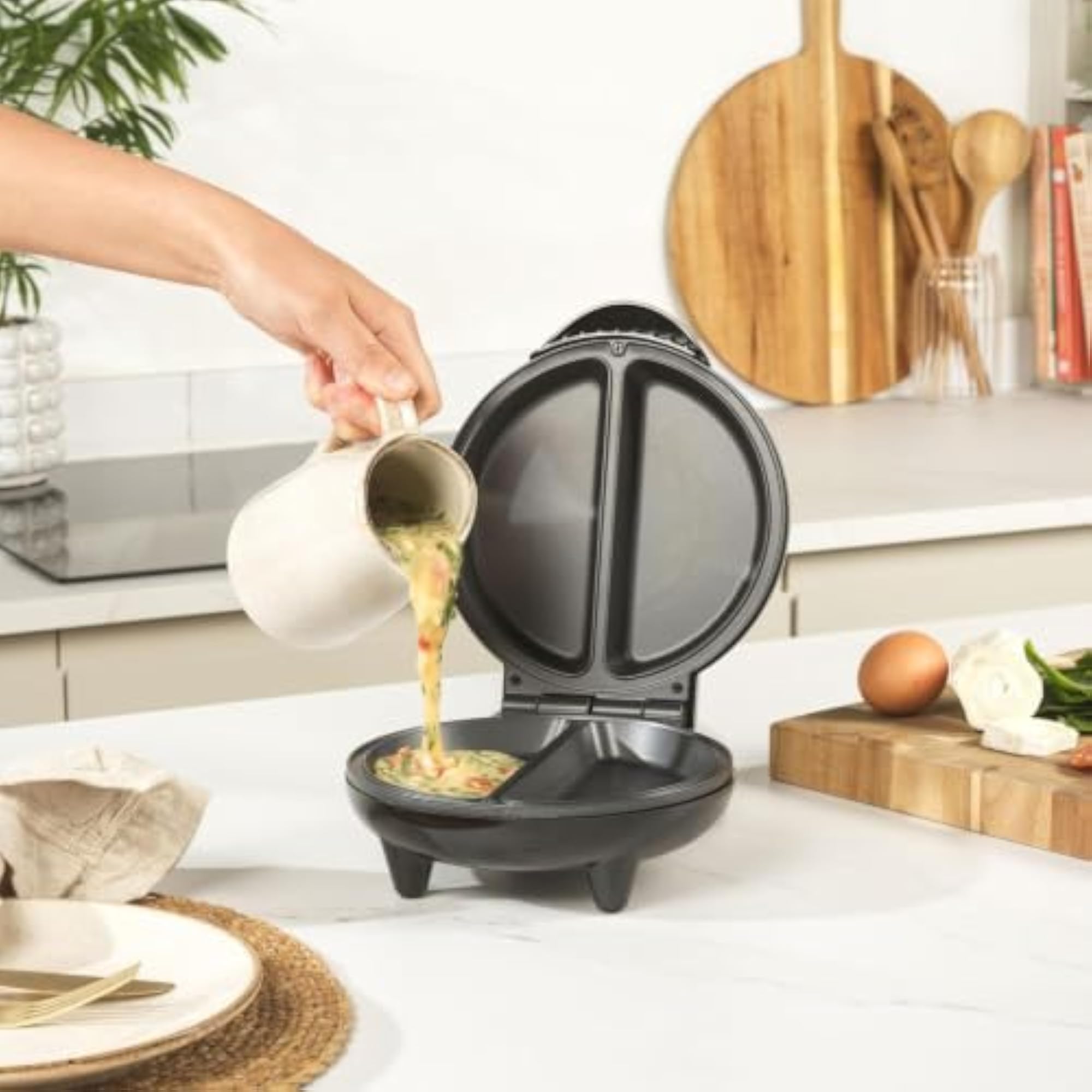 750W Electric Double Omelette Maker, Non-Stick