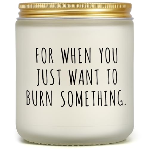Product Image of the Relaxation Gifts for Women Men, Funny Calm Down Gifts for Friend Coworker Boss Mom Sister Work Bestie, Relaxing Gift for Birthday Christmas Retirement Graduation, Calming Lavender Scented Candle
