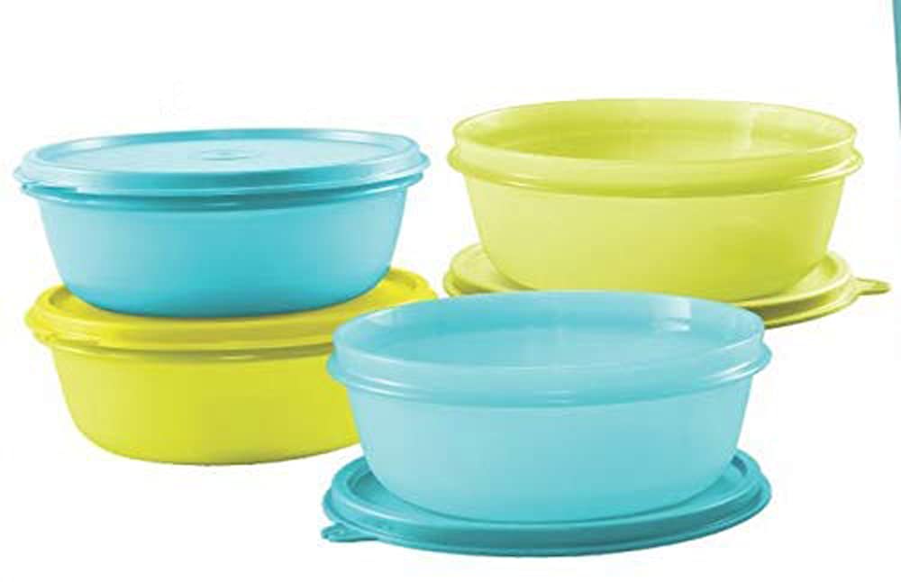 Tupperware SS Bowl - Cool & Bright - 600ml (Set of 4)-picture-26
