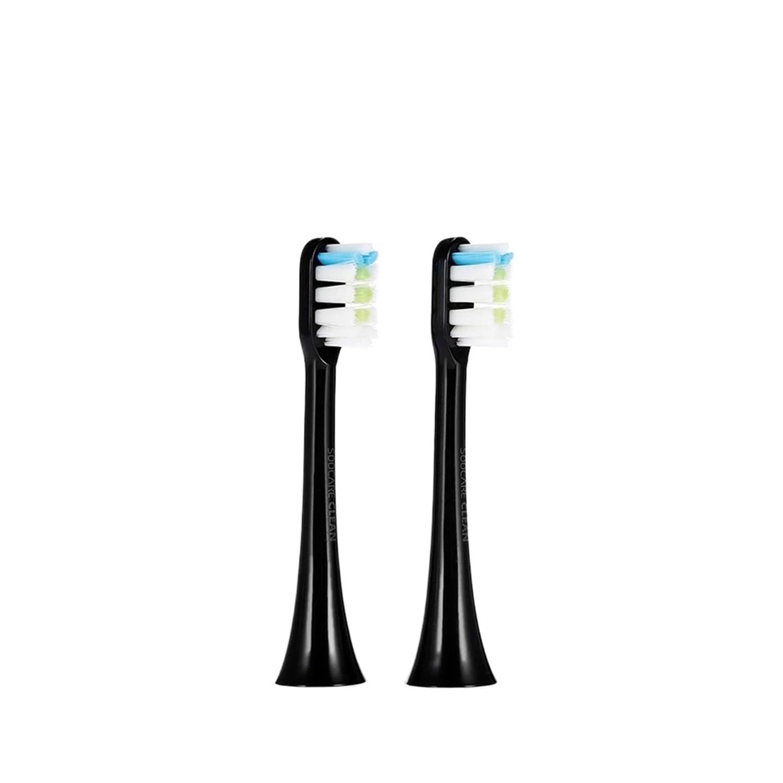 (Nero 2/4 pezzi) Testine di ricambio for spazzolino elettrico, compatibili con X1 X3 X3U X5(2 pcs)