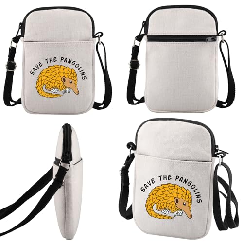 Pangolin Gift Save the Pangolins Crossbody Bag Animal Rights Gift For Her3