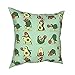 Awokado joga z nasionami poduszka ozdobna poduszka kwadratowa poszewka na poduszkę sofa, miękka poszewka na poduszkę do sypialni lub samochodu 45 cm x 45 cm