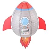 Décoration suspendue astronaute : les couleurs vives et la forme sur le thème de l'espace ajouteront une ambiance festive et agréable à votre fête. lampe suspendue en papier