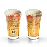Greenline Goods – North Carolina State University Wolfpack College Pint Beer Glasses (Set of 2), 16 oz – Full-Color Logo + Campus Map