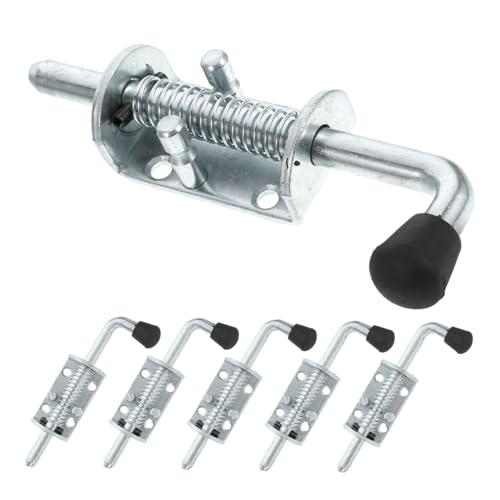 POPETPOP 6pcs Stainless Steel Latch Pins Spring Loaded Mechanism for Equipment Carts Cabinet Doors and Trailer Gate Locks